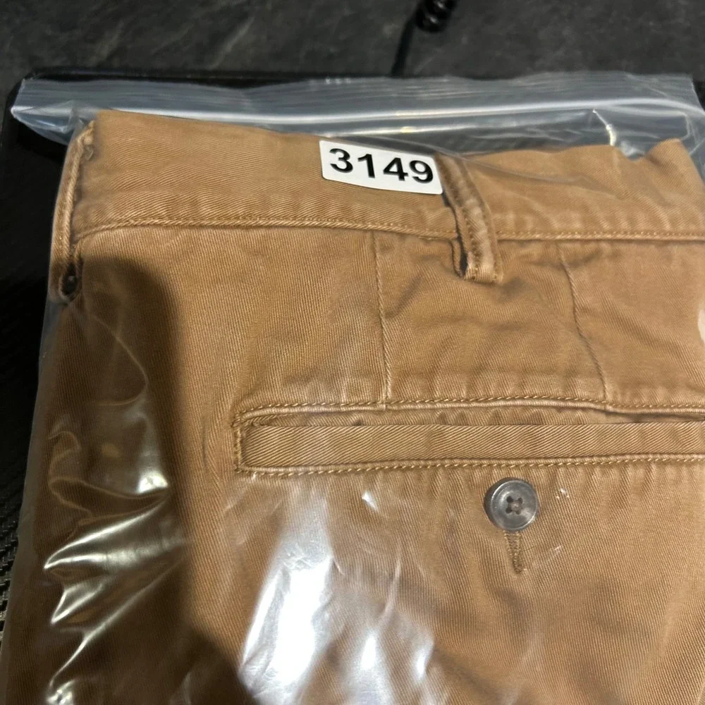 Polo Ralph Lauren Chino Pants Mens 38x30 Tan Classic Cotton Twill Straight Flat